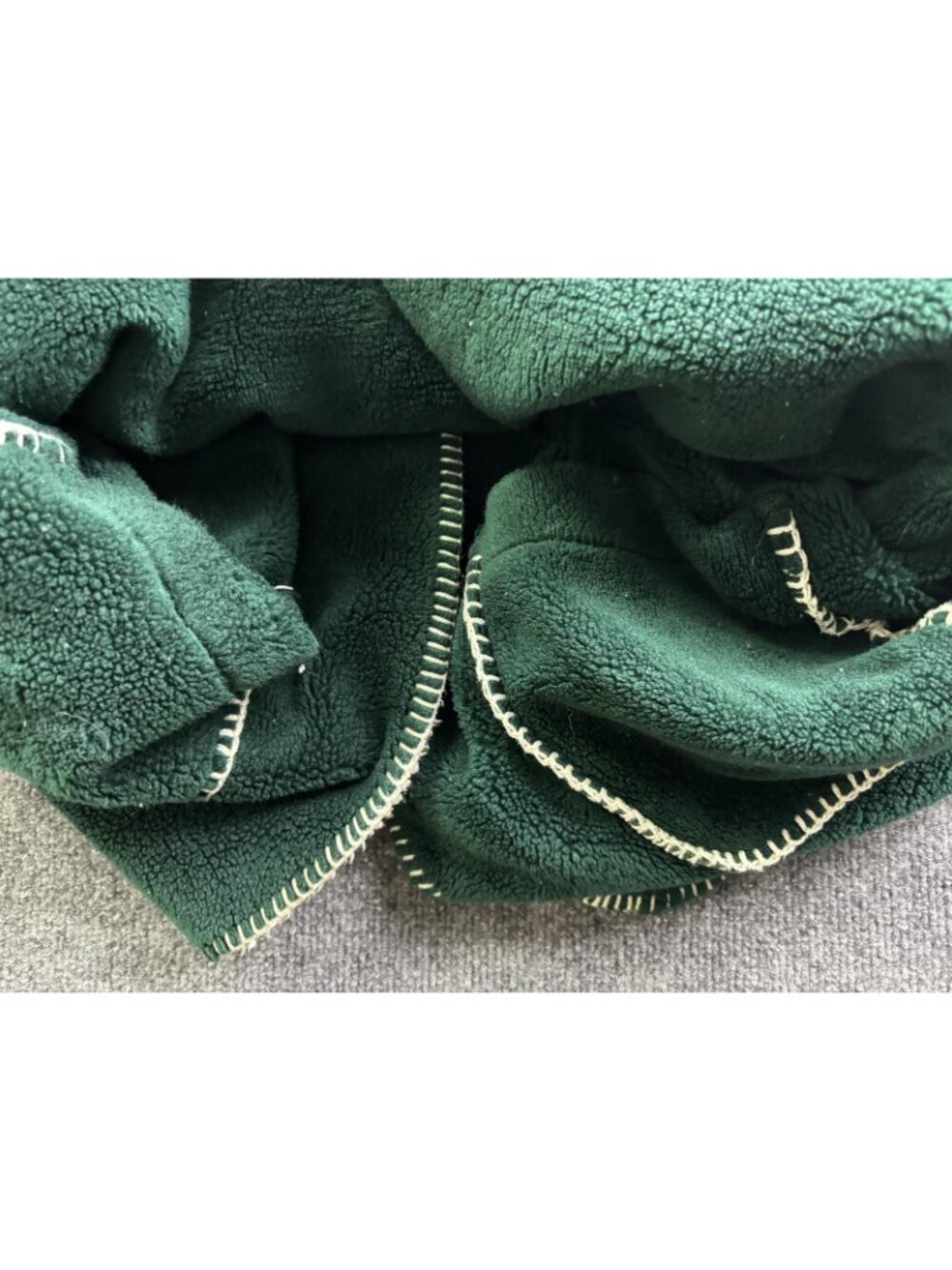 Denali Coat Womens XL White Fleece Hooded Bear Forest Toggle Duffle Warm - Picture 8 of 8